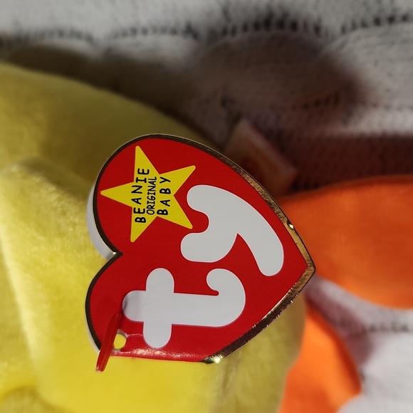 🕸Vintage Ty Beanie Baby Original Quackers The Duck P.V.C. PELLETS 1993 - Picture 8 of 11
